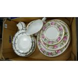 A mixed collection of Dinner ware to include: Royal Worcester Royal Garden patterned Plates,