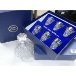 Boxed Webb Corbet & Bohemia Crystal Glassware: Together with similar decanter(3)
