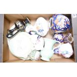 A mixed collection of items to include: Crown Staffordshire vase, Wedgwood bells, Oriental vase,