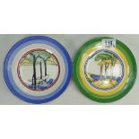 Wedgwood Clarice Cliff collection Bizarre 18cm Wall Plates(2):