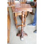 Old Charm Oak Torchere stand: