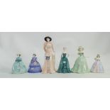 Set of Six Coalport Lady Figures(6):