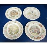 Royal Doulton Brambly Hedge: plates to include the Wedding, the Birthday,