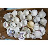 A mixed collection of items to include: Royal Albert Christmas Rose & Peaches patterned tea ware