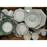 A mixed collection of items to include: Johnson Bros Eternal Bow Tea & Dinner Ware,