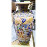 20th Century Chinese themed vase: height 40cm