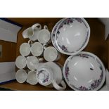 Royal Doulton Autumns Glory patterned tea & dinnerware to include: teapot, tae cupss,