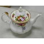 Royal Albert Old Country Rose Teapot: seconds