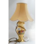 Aynsley Orchard Gold Lampbase: height inc shade 42cm