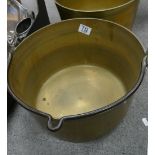 Very Large Brass Jam Pan: diameter 36cm
