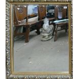 Large Gilt Effect Framed wall Mirror: 88 x 103cm