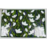 Anita Harris Snow Drop Wall Plaque: signed,