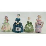 Rotyal Doulton small lady figures: Luey Ann HN1592, Cherie Hn2341(s),