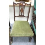 Edwardian Inlaid Nursing Chair: