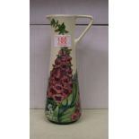 Moorcroft Foxglove jug: Trail piece dated 30/5/02. Shape JU3. Boxed