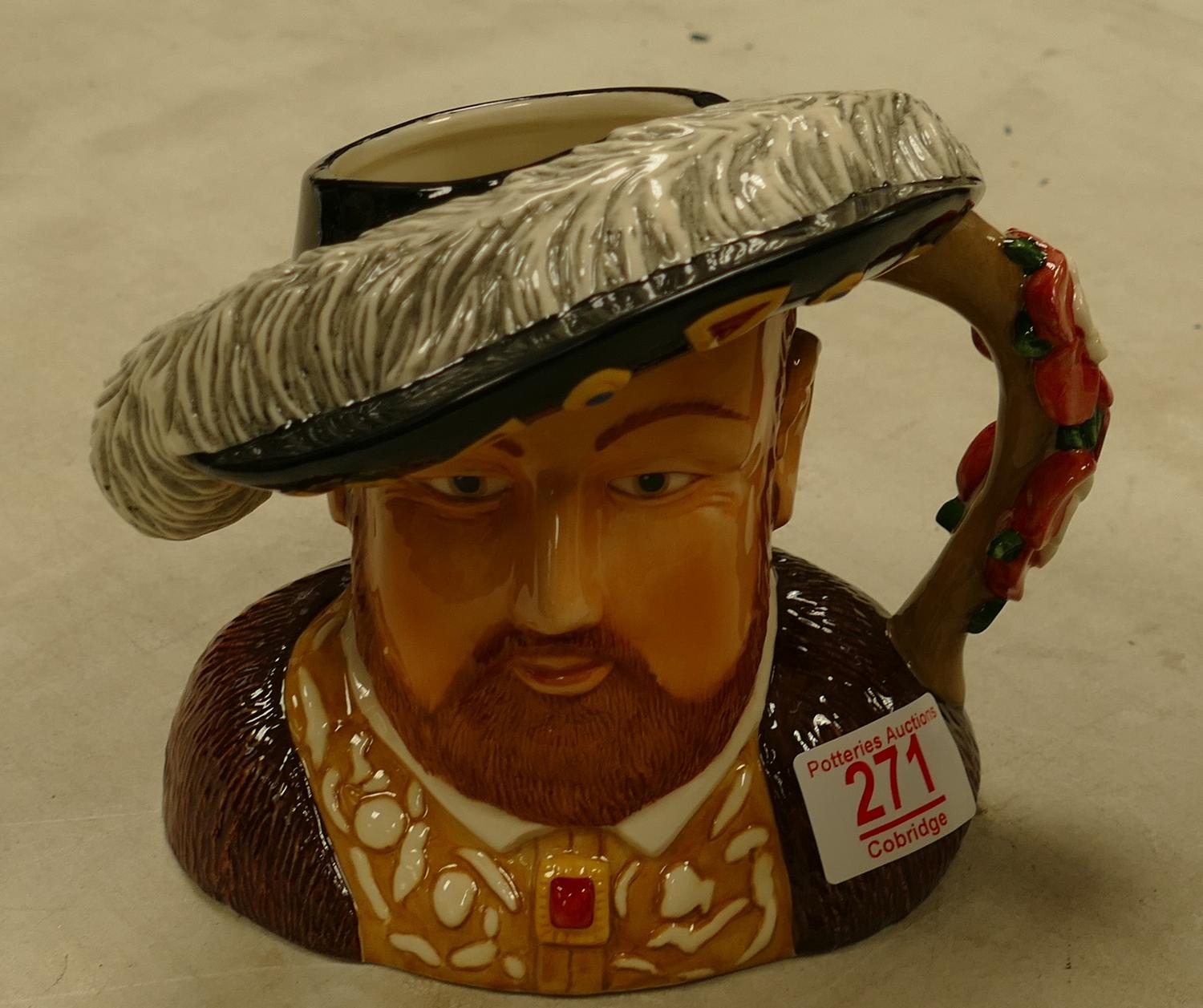 Boxed Royal Worcester NOS Large Character Jug Henry VIII, limited Edition