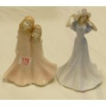 Royal Doulton figure Chelsea: together with Royal Worcester Friendship (2)