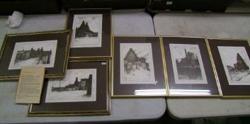 A collection of limited edition prints of Stoke on Trent: by Harry smith from Trentham (6)