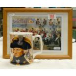 Battle of Waterloo first day cover stamps: together with Royal Doulton Battle of Trafalgar tankard