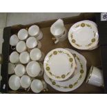 Clare bone china 12 setting coffee set: