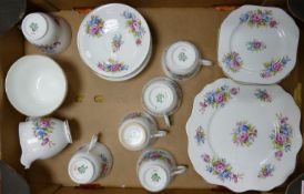 A collection of Stanley Floral Decorated Tea Ware: