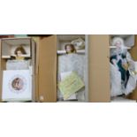 A collection of Franklin Mint Boxed Heirloom Dolls to include: Renata, Marie Antoinette, The Emperor