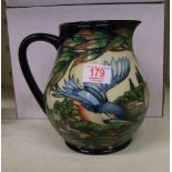 Moorcroft Kingfisher Jug: Limited edition 200/300, designed by Phillip Gibson. Boxed. Shape JU4