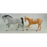 Beswick Grey Spirit of Freedom: together with Palomino Spirit of Youth, both matt(2)