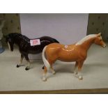 Two pottery Horse Figures(2):