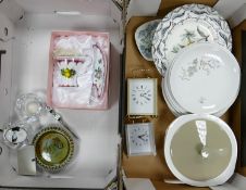 A Mixed collection of items to include: Leonardo Boxed Cup & Saucer set, Glass Paperweights, Johnson
