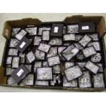 A collection of boxed metal miniature military figures: boxed (1 tray).