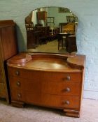 1920's Oak dressing table with mirror: