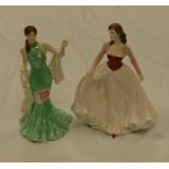 Royal Doulton Lady Figures: Happy Anniversary Pink HN4606 & Diana HN4764(2)