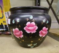 Early 20th Century Floral Decorated Planter: height 21cm
