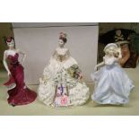 Coalport Lady Figures: Sophisticated Lady, Limited Edition My Dearest Emma & Seconds Debbie(3)