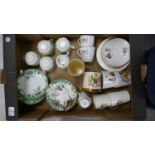 A mixed collection of items to include: Royal Doulton & similar commemorative cups, savers ,