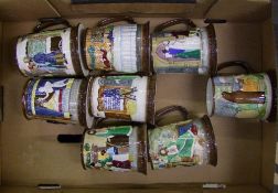 A collection of John Beswick Royal Doulton Collectors Club international Limited edition mugs: