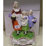 Continental Yardley 's Old English Lavender Figure: height 31cm, damage noted to basket handle