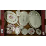 A mxed collection of items to include: Wedgwood Meadow Sweat Items, Maddock Tureen, Regal China