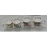 A set of four Royal Doulton brambly hedge mugs: