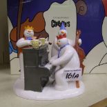 Coalport character figure The snowman Tableau: The Band plays on boxed with certificate