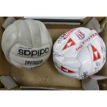Stoke city signed football: together with an official Addias signed football
