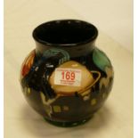 Moorcroft vase decorated with planets and windmill: trail piece 2018. Height 15cm