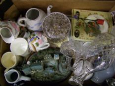 A mixed collection of items to include: Brookes Bentley Figure, Royal Doulton Bunnykins Breakfast