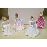 Royal Doulton figurines: to include Andrea HN3058, Amanda HN2996, The Bridesmaid Hn2196 and Good