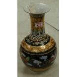 Large Chinese Enameled Vase: height 35cm