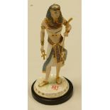 Wedgwood figure Tutankhamun : The boy King with wooden plinth