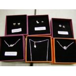A quantity of boxed Chavin Sterling Silver jewellery: 18 necklaces and 6 earrings (24).