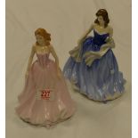 Royal Doulton Lady Figures: Naomi HN4661 & Moonlight Serenade HN4530(2)