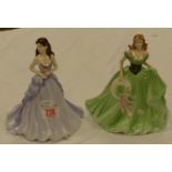 Coalport Lady Figures: Happy Anniversary & similar items (2)